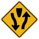 GA Road Signs | Divided Highway Begins