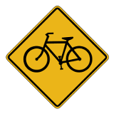 Bicycle Crossing Ahead