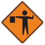 NYS Road Signs | Flagger Ahead