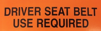 Wear a seat belt while taking the driving test in California